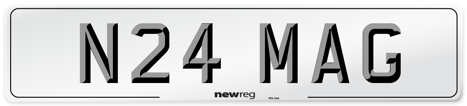 N24 MAG Number Plate from New Reg